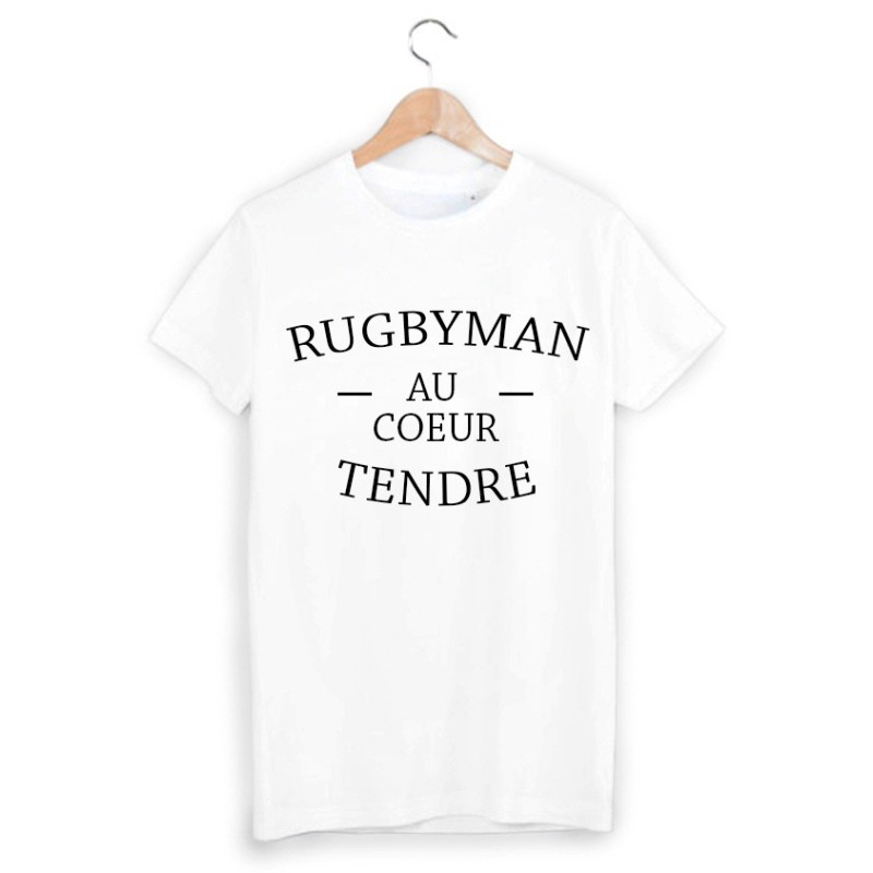 T-Shirt imprimé rugbyman au coeur tendre
