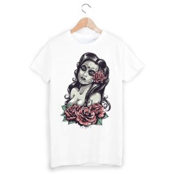T-Shirt imprimé pin up style tatouage