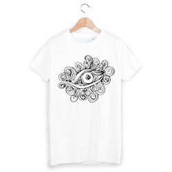 T-Shirt imprimé oeil psychédélique 