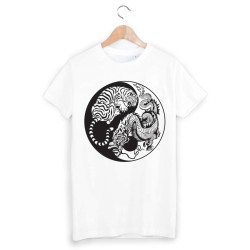 T-Shirt imprimé yin et yang 