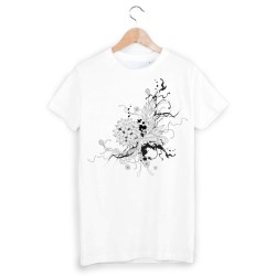 T-Shirt imprimé illustré psychédélique 