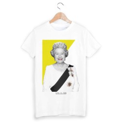T-Shirt imprimé Reine d'Angleterre life is fun
