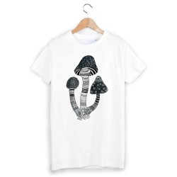 T-Shirt imprimé champignon psychédélique