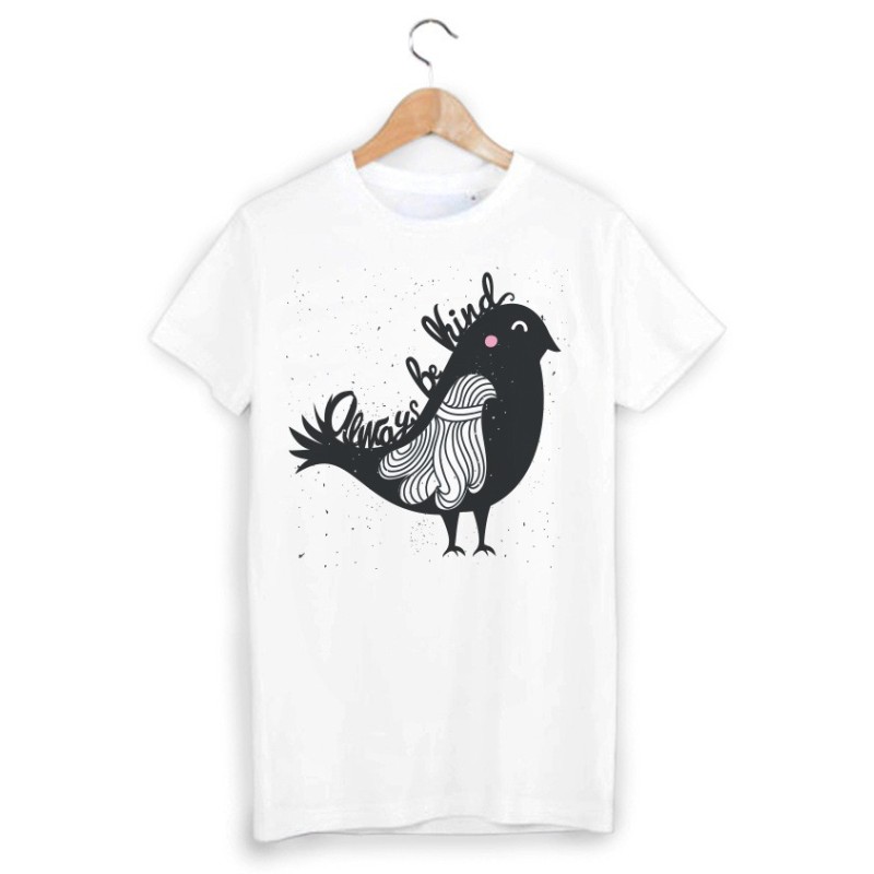 T-Shirt imprimé illustré oiseau