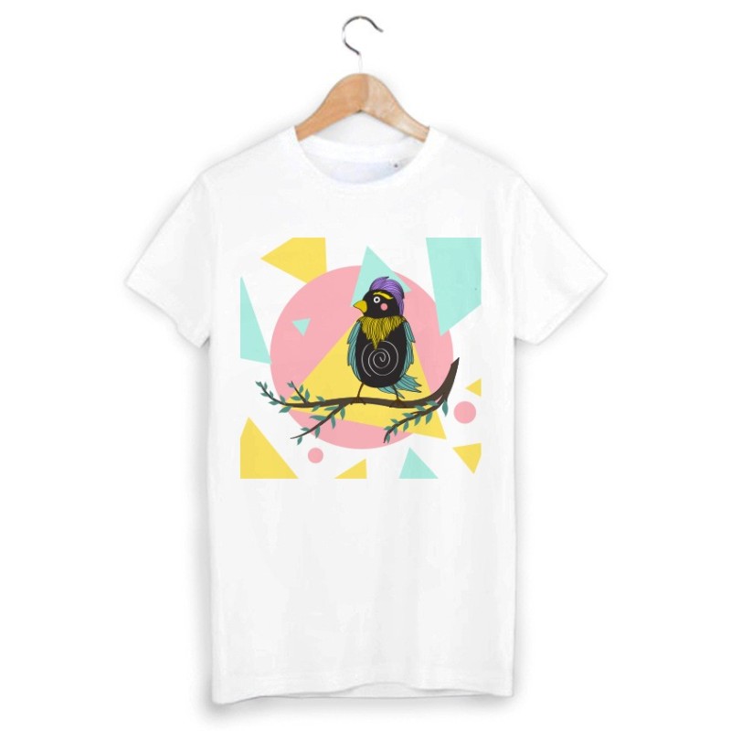 T-Shirt illustré oiseau