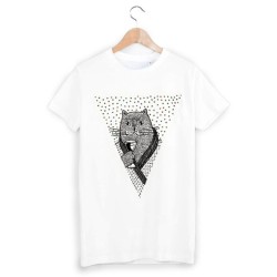 T-Shirt illustré chat 