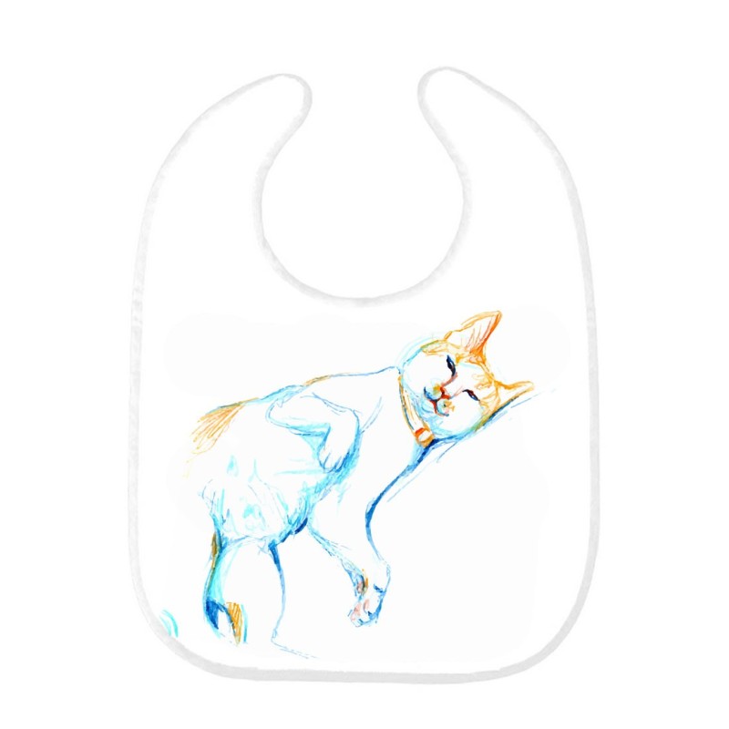 Bavoir bébé chat