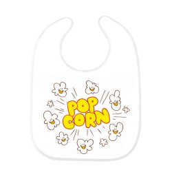 Bavoir bébé popcorn