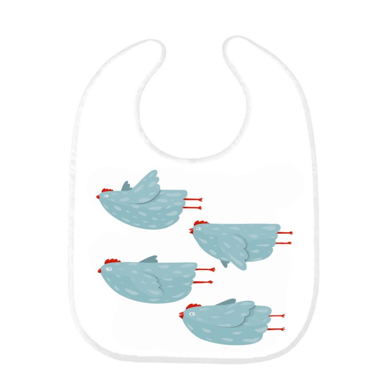 Bavoir bébé poule 