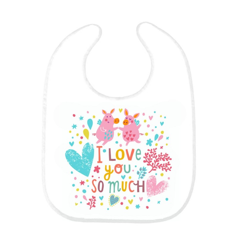 Bavoir bébé i love you