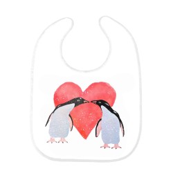 Bavoir bébé pingouin