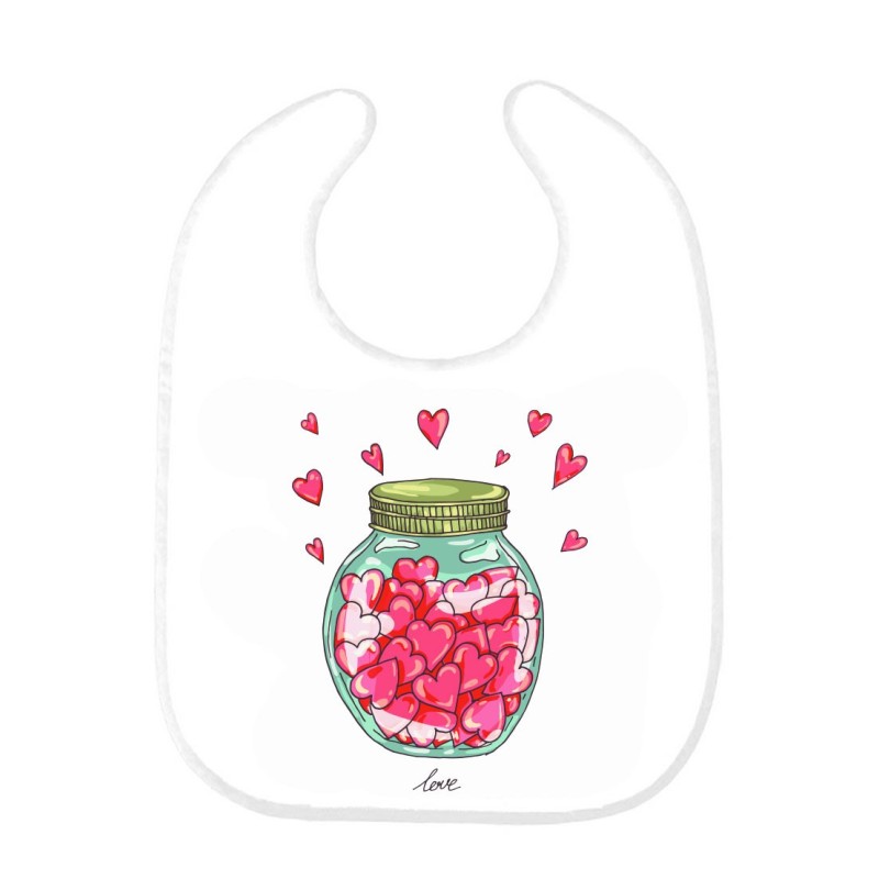 Bavoir bébé boite a coeur 