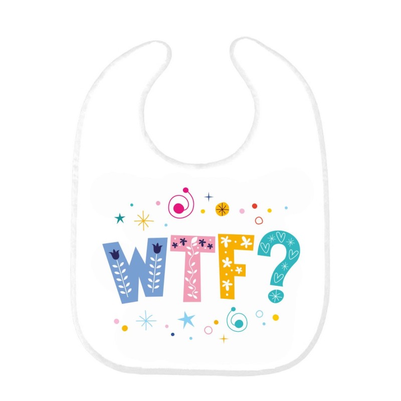 Bavoir bébé citation WTF 