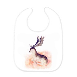 Bavoir bébé imprimé cerf 