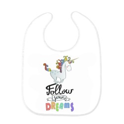 Bavoir bébé licorne