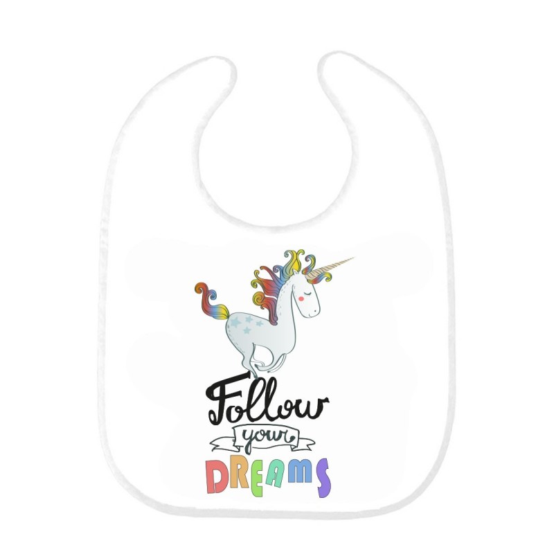Bavoir bébé licorne