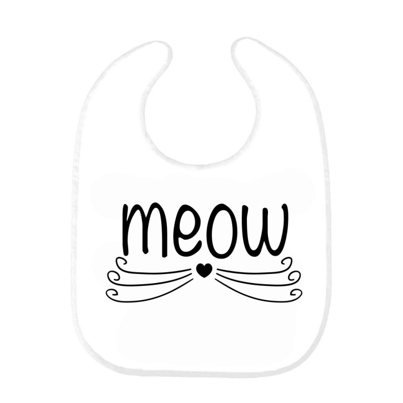 Bavoir bébé chat 