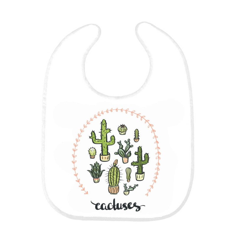 Bavoir bébé cactus