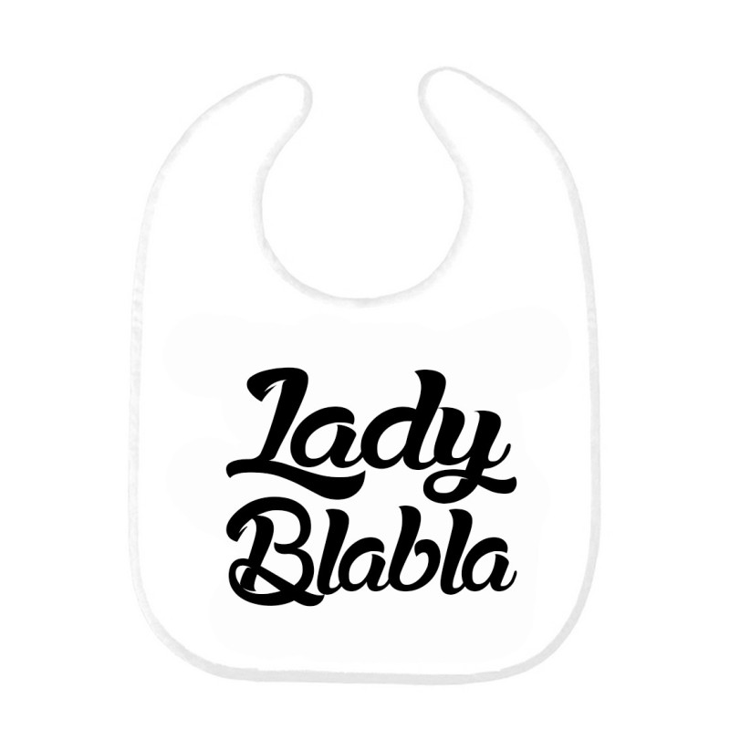 Bavoir bébé citation lady blabla