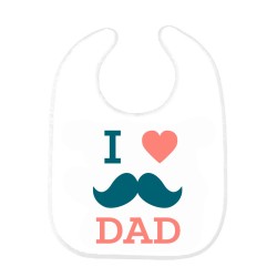 Bavoir bébé i love papa