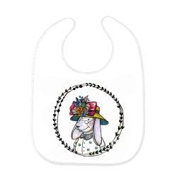 Bavoir bébé madame lapin 