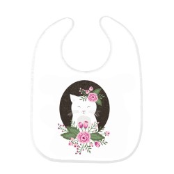 Bavoir bébé chat 