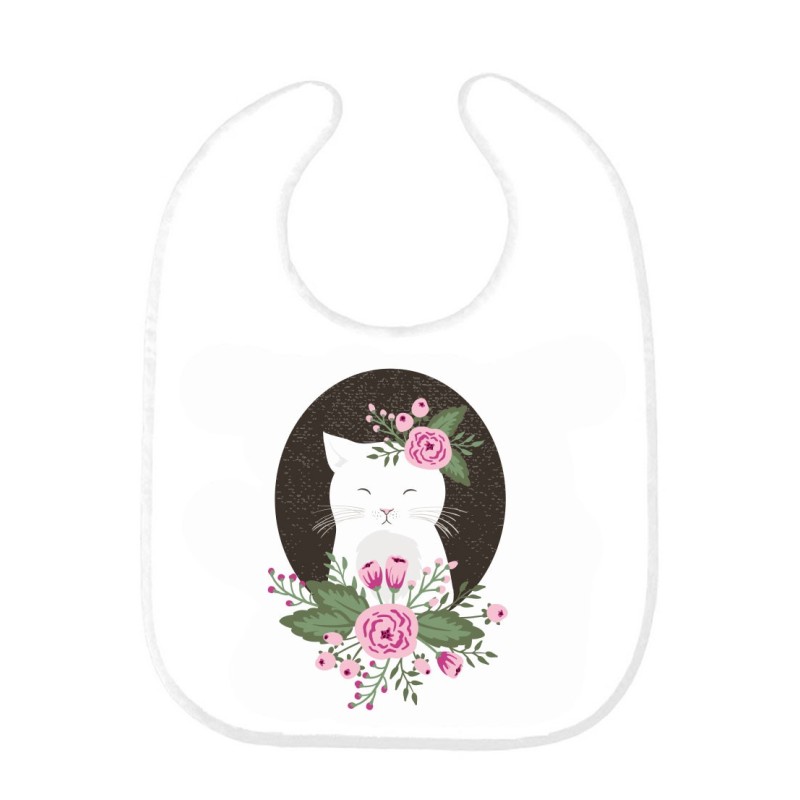 Bavoir bébé chat 