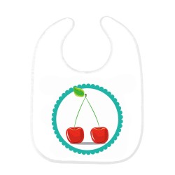 Bavoir bébé cerise 