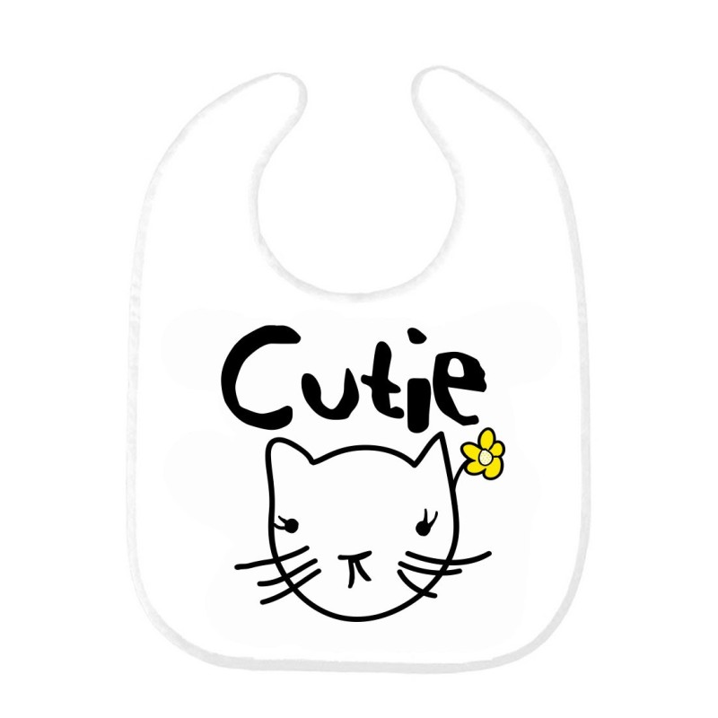 Bavoir bébé chat 