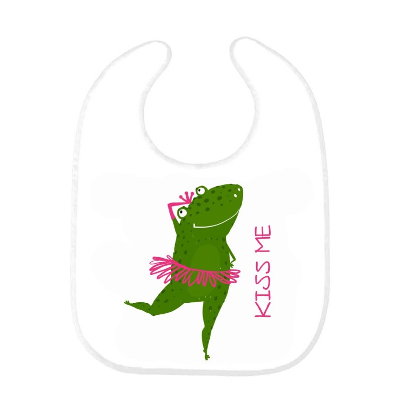 Bavoir bébé princesse grenouille 