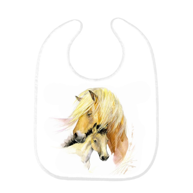 Bavoir bébé cheval