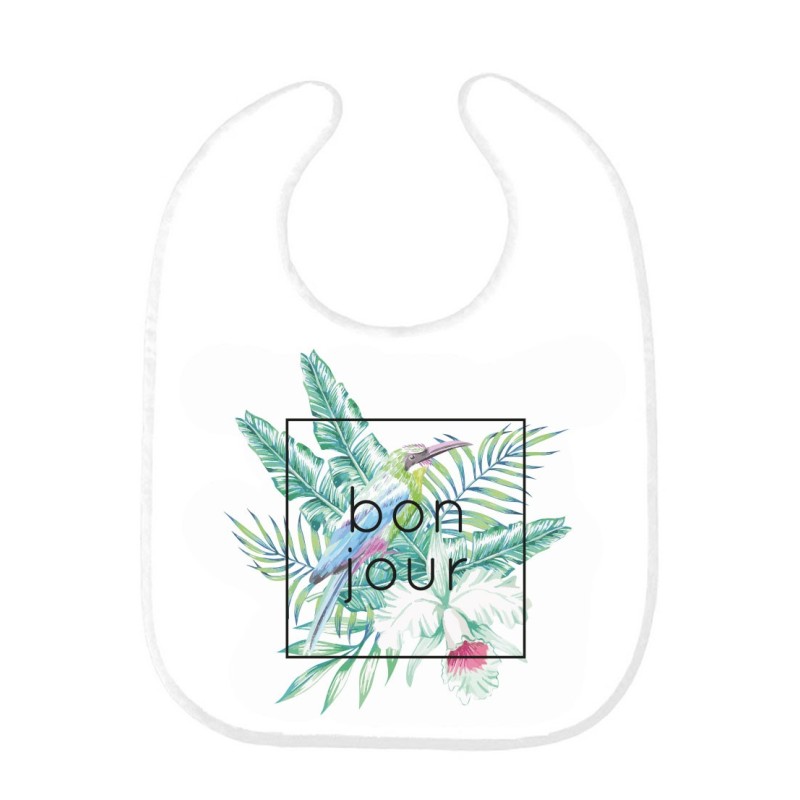 Bavoir bébé bonjour