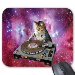 Tapis de souris chat dj