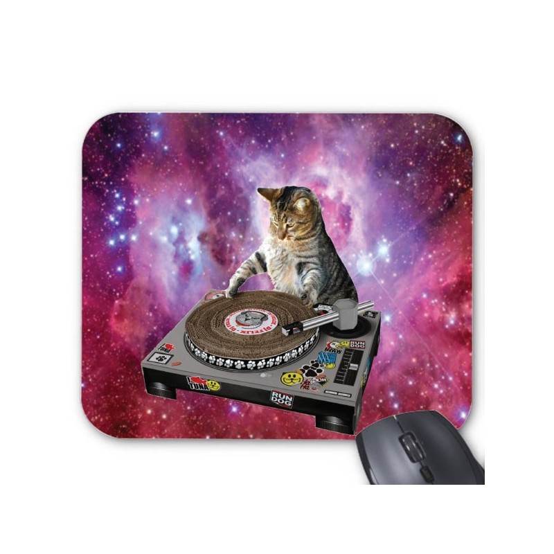 Tapis de souris chat dj
