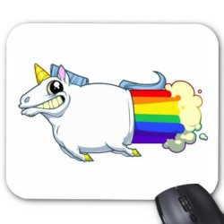 Tapis de souris licorne 