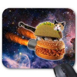 Tapis de souris chat hamburger 