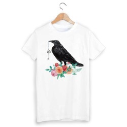 T-Shirt illustré corbeau 