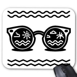 Tapis de souris lunette de soleil 