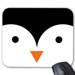 Tapis de souris pingouin