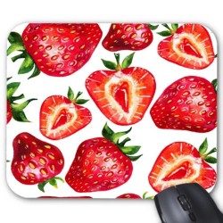 Tapis de souris fraise