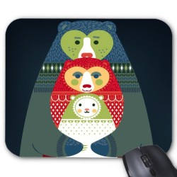 Tapis de souris illustré ours
