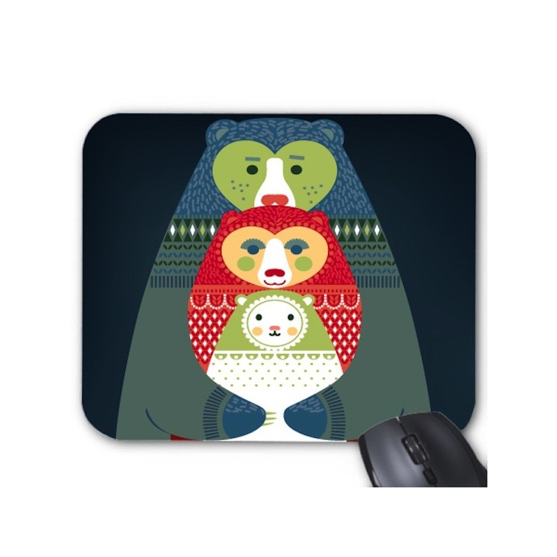 Tapis de souris illustré ours