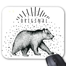 Tapis de souris illustré ours