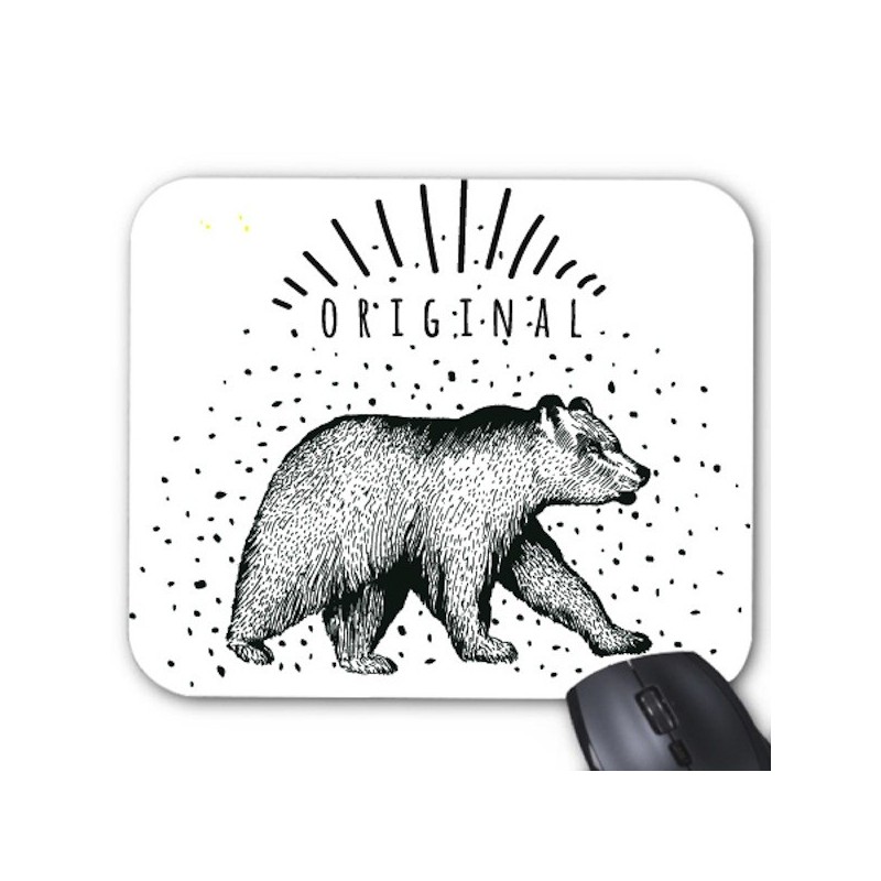 Tapis de souris illustré ours
