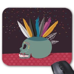 Tapis de souris illustré tete de mort