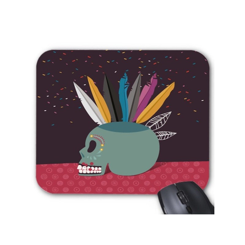 Tapis de souris illustré tete de mort