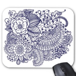 Tapis de souris imprimé cachemire 
