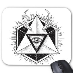 Tapis de souris triangle