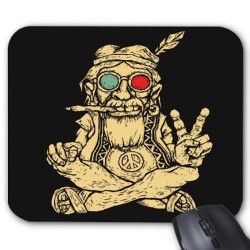 Tapis de souris hippie