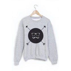Sweat-Shirt moustache